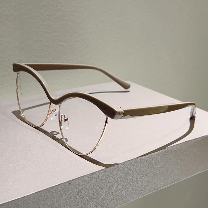 Vintage Cat Eye Glasses Women Stylish Brand Design Decor Eyewear New Trendy Fashion Blue Light Bloxking Optical Frames