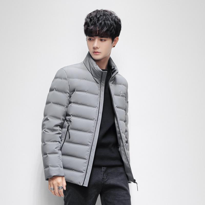 New Autumn and Winter White Duck Down Light Down Jacket for Young Men, Short Trendy Simple Down Jacket, Cold-proof Down Jacket for Men