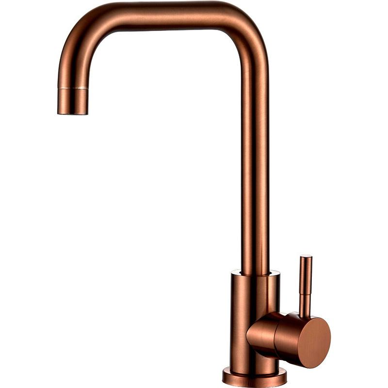 Stainless Steel Brushed Gold Kitchen Faucet with Hot and Cold Water Mixer