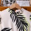 Europäisches & Amerikanisches Sommerkleid für Große Mädchen, Kurzarm, Bedruckt - Neuer Stil, Heißer Verkäufer
