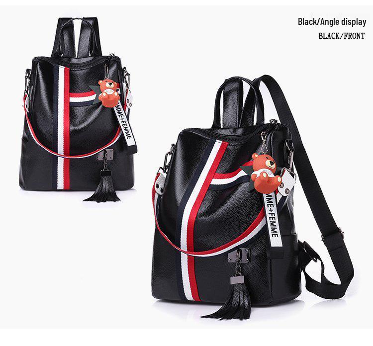 Spring/Summer Ribbon Dual-Use European & American Women's Casual Backpack