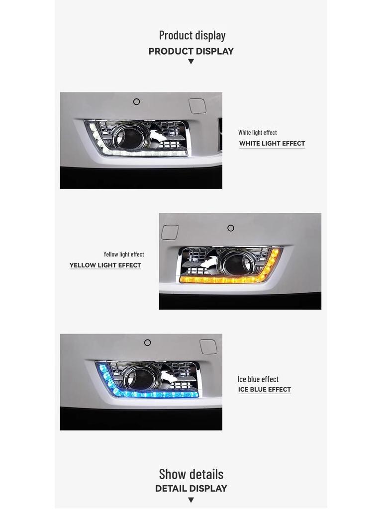 Cadillac SRX LED Daytime Running Lights with Flowing Turn Signals