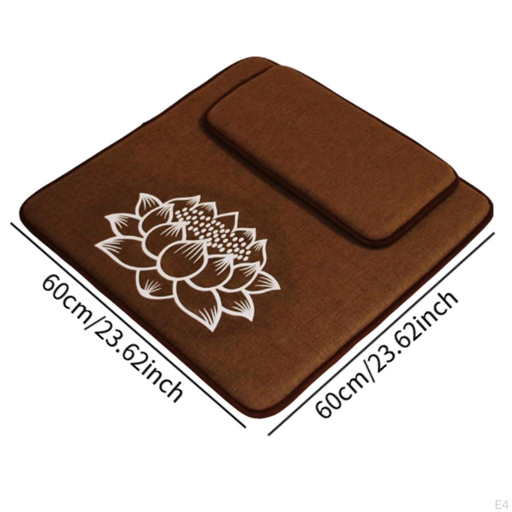 Meditation Cushion Seat Chatting Pad with Floor Pillow Set for Game Nights