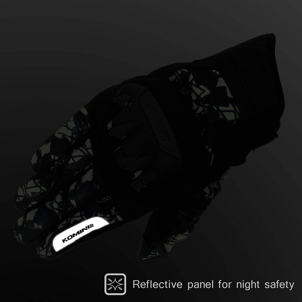 Komine Olive S GK-2203 Protective Mesh Gloves for Motorcycles