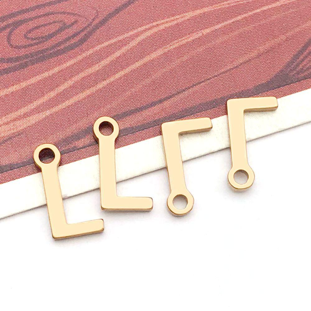 Stainless Steel 26 English Letter Pendant Charm for DIY Bracelets and Necklaces