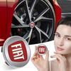 4 Peças 60mm Emblema de Distintivo Tampa Central de Roda de Carro Logotipo Tampa de Cubo para Abbas 500 500L 500X 124 Aegea MobiPanda Tipo Sedici Centoventi Fiorino Qubo Toro