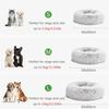 New Soft Pet Cat Bed Pad Warm Donut Round Dog Calm Bed Faux Fur Comfortable Sleeping Bed for Small Dog and Cat