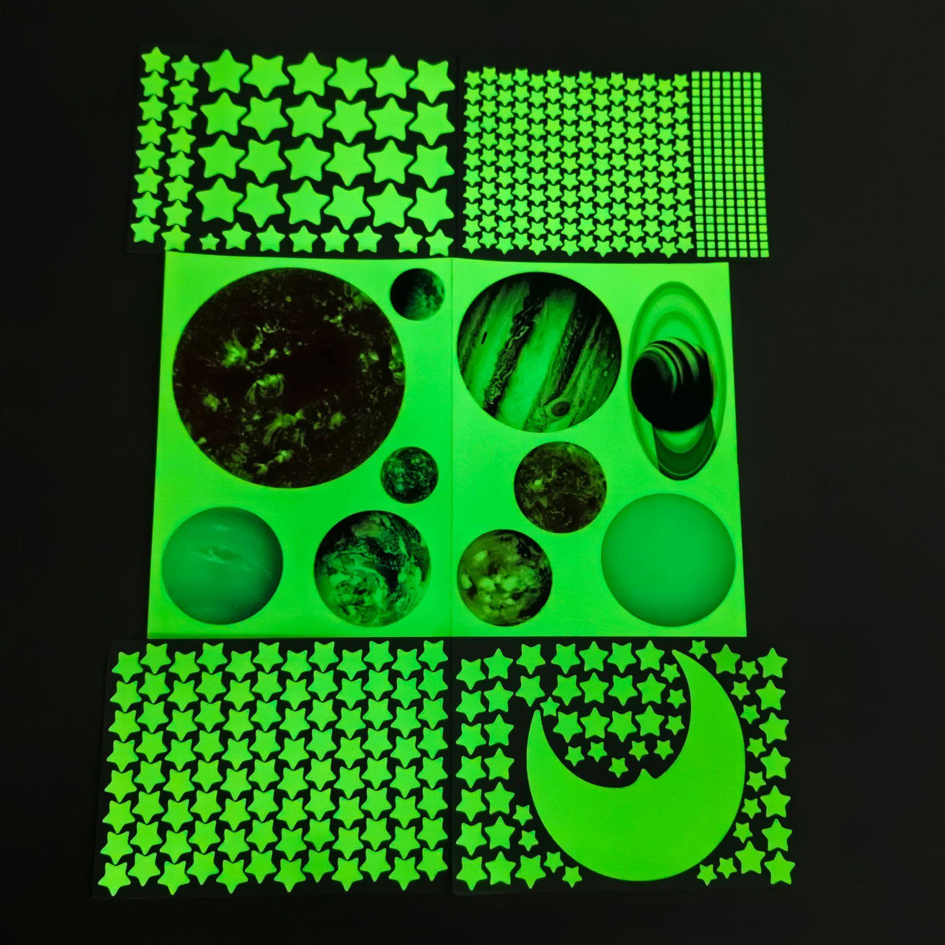 

Светящаяся Вселенная Планета Звездное Небо Макет Комната Спальня Флуоресцентная Самоклеящаяся Сделай Сам Наклейка на Потолок Стену