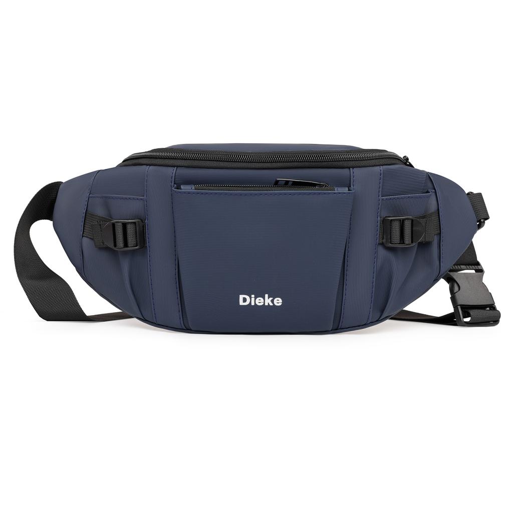 Pánská ledvinka velkokapacitní vícevrstvá sportovní náprsní taška venkovní vodoodpudivá taška přes rameno