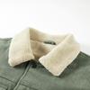 Men's Velvet-Lined Corduroy Jacket, Warm Lapel Cotton Coat for Autumn/Winter, Trendy 1925 Style