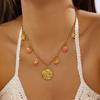 Ocean Style Multi-element Pendant Necklace for Women Starfish Conch Turtle Shell Dolphin Necklace Trendy Summer Beach Jewelry