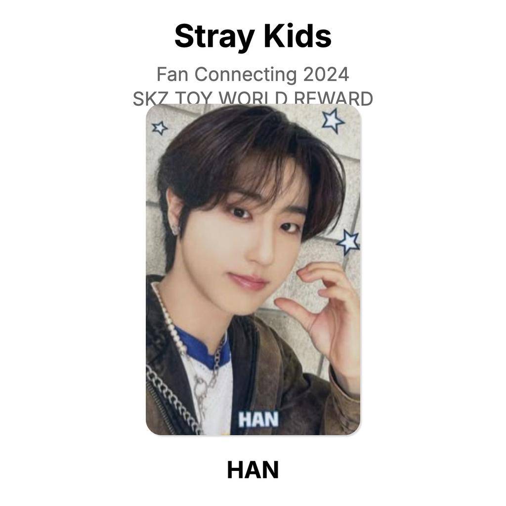 Stray Kids Fan-Verbindung 2024 SKZ TOY WORLD BELOHNUNG Offizielle Fotokarte