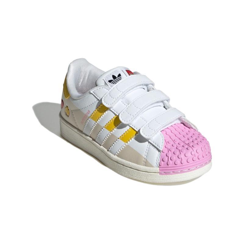 Adidas Originals SUPERSTAR Low top Kids' Skateboarding Shoes Beige Children Aged 3 7 Years Old Sneakers IF2910