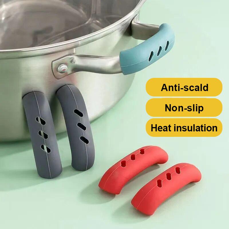 2 stücke Silikon Wärmedämmung Ofen Mitt Handschuh Auflauf Ohr Pan Topf Halter Ofen Grip Anti-hot Pot Clip küche Zubehör
