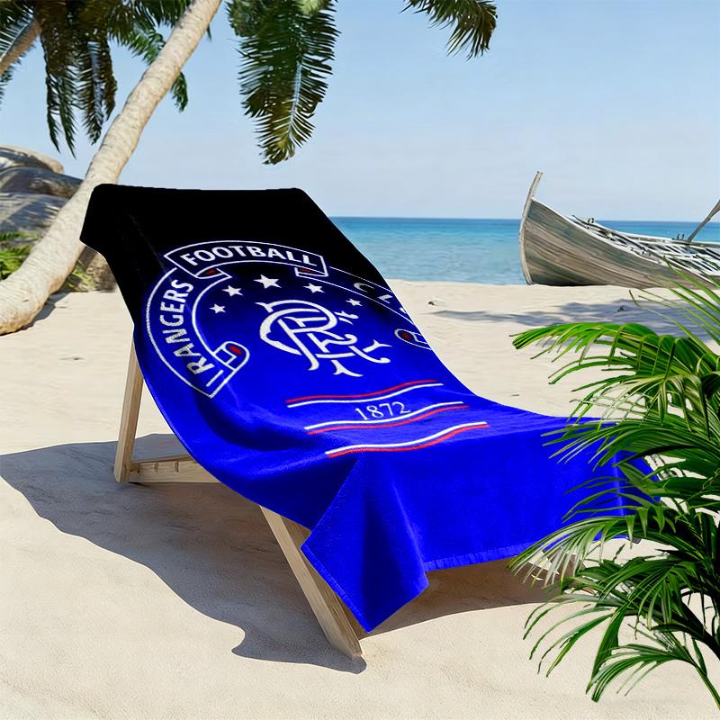 Rangers F.C. Druck Strandtuch, Großes Weiches Schnelltrocknendes Handtuch für Strand Camping Schwimmen