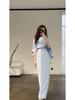 European and American 2024 Solid Color Satin Batwing Shawl Dress with Long Sleeves