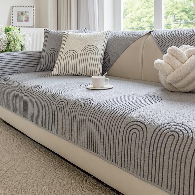 Heavy-Duty Sofa Cover With Secure Fit, Decorative Couch Cover And Reversible Sofa Slipcover For Lounge Areas