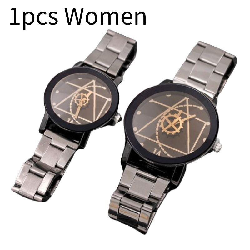 Steel Strap Gear Watch Fashion Couple Gift Simple Casual Elegant Practical And