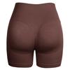 Seamless Ribbed Peach Lifting Yoga Shorts—Super Stretch Slimming Three-Quarter Pants for Running and Fitness