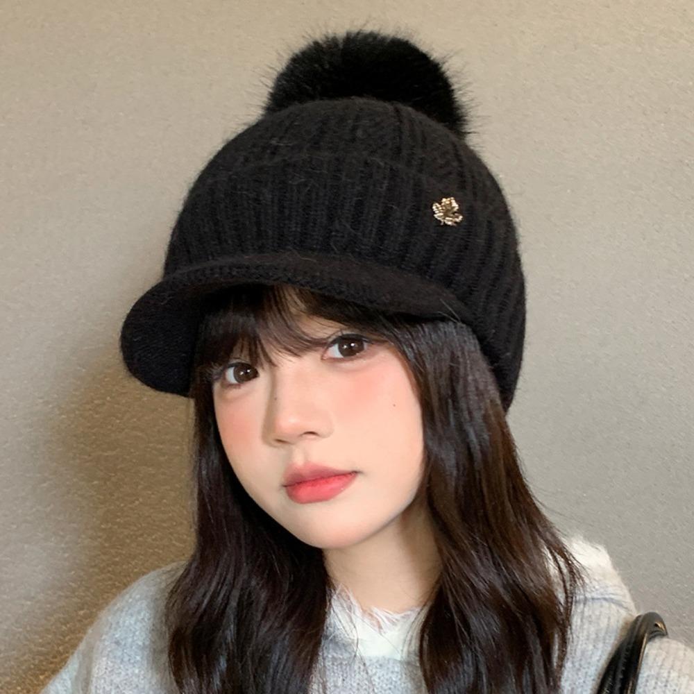 Thickened Winter Hats Ear Protection Women's Hats Fashion Plush Baseball Cap  Autumn