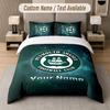 Custom Bedding Set Plymouth Argyle FC Pattern, Print Name Text 1 Duvet Cover Plus 2 Pillowcases Home Textile