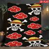 One Piece Cartoon Theme Blanket Ultra Soft Plush Warm Blanket for Kids Adults Bedroom Living Room Home Decor THW