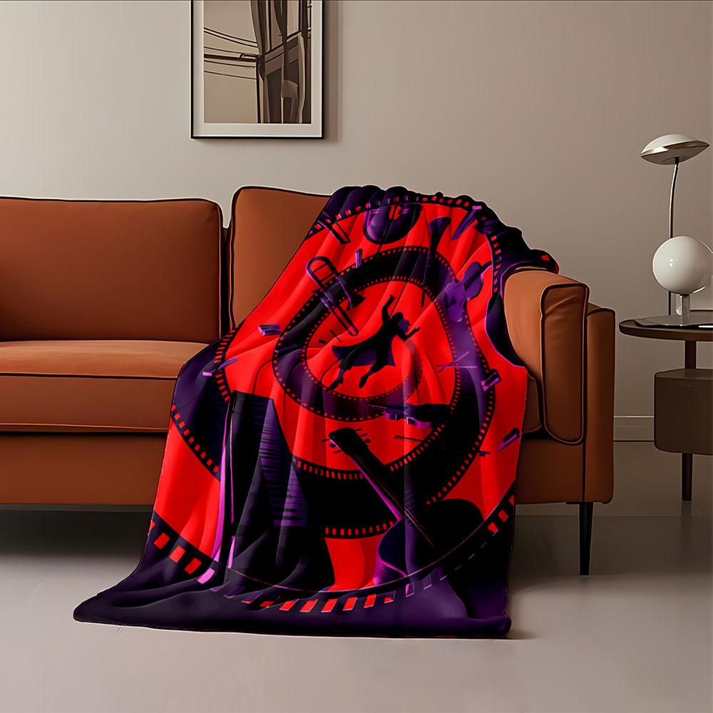 Musical Instruments Design Blanket for all seasons blanket lunch break throw gift
