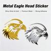 Metalen Spiegelsicker met Adelaarskop, Gouden/Zilveren Auto Sticker, Decoratieve Sticker voor Auto's, Telefoons, Laptops en Gitaren, Symbool van Kracht,