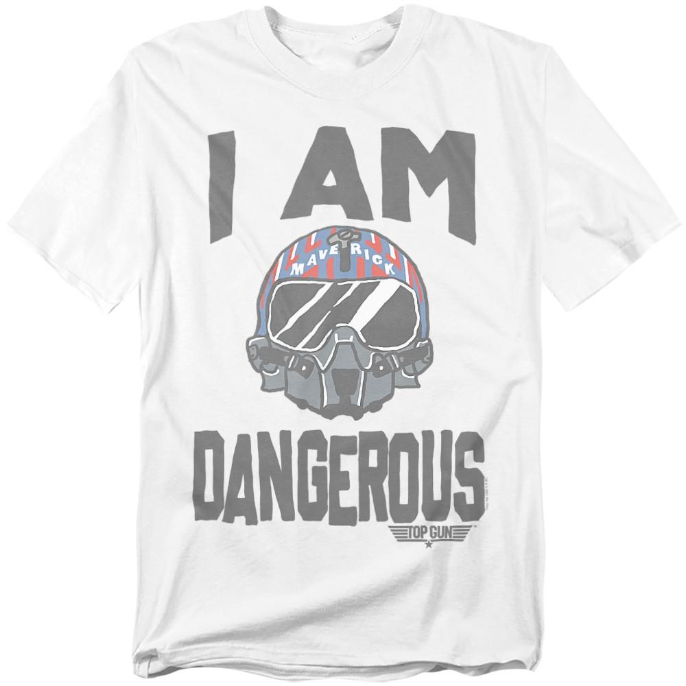 Top Gun The I Am Dangerous T-Shirt S-5XL White S