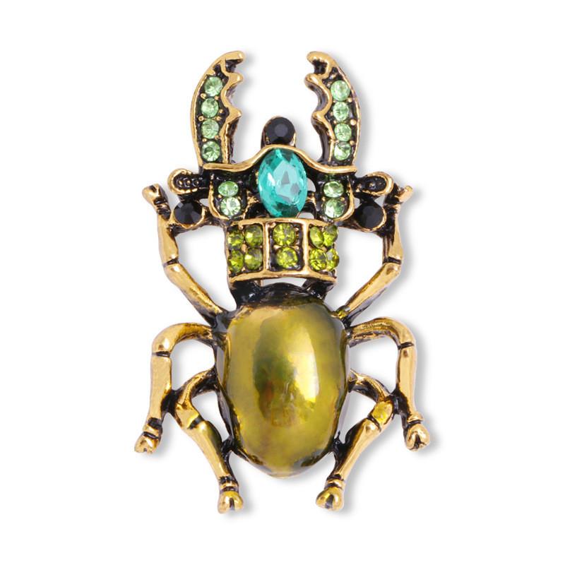 Animal Crystal Brooch With Alloy And Electroplating For Fashion Accessories