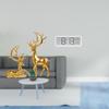 Resin Deer Figurines Decorative Sculptures Collection for Living Room Countertop with Digital Wall