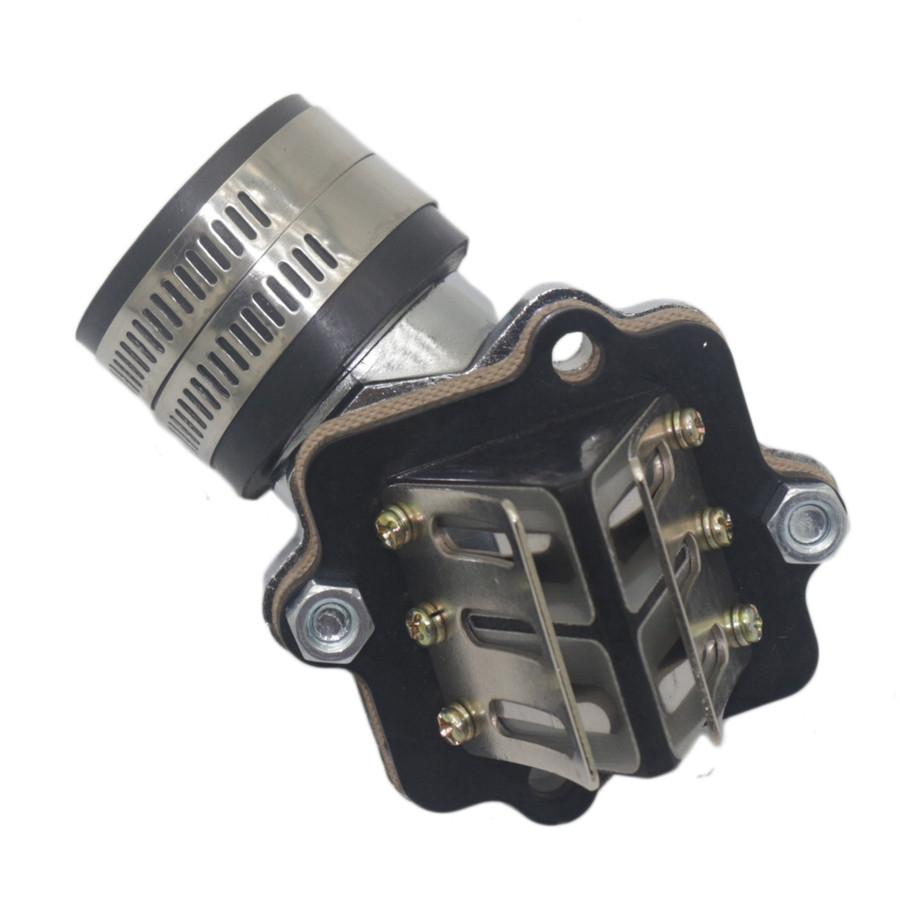1x Suction Pipe Intake Manifold With Reed Valve For 2 Stroke Yamaha Jog Vino Scooter