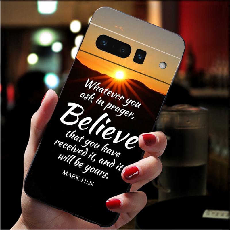 

Phone Case for Google Pixel 10 9 Pro XL 9A 8 7 6 Pro Pixel 8A 7A 6A Pixel 8 7 6 5 Bible verse Jesus Christian Case Google Pixel 6 Pro