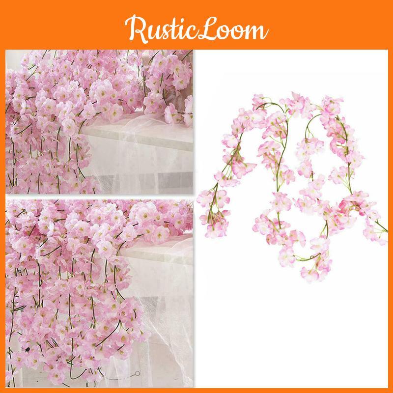 Gorgeous Hanging Cherry Rattan Garland For Outdoor And Holiday Decorations