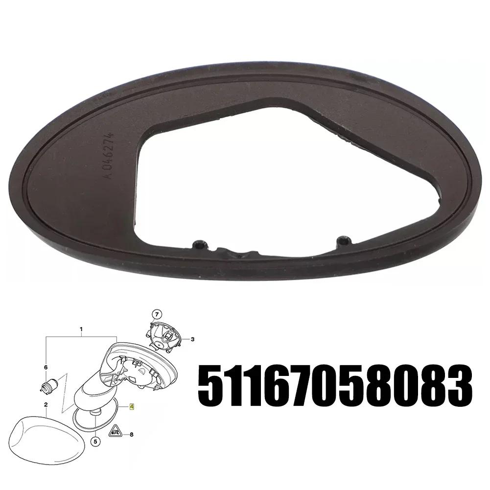 Auto Außenspiegel Dichtung links für BMW für Mini R50 R52 R53 2002-2008 51167058083 Auto ABS Schwarz Außenteile Außenspiegel Dichtung
