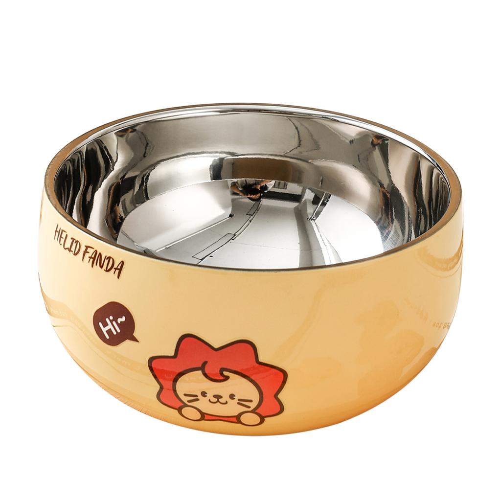 316 Stainless Steel Soup Bowl Large Capacity Round Rice Bowl With Cutlery Kitchen Tableware Children Food Container
