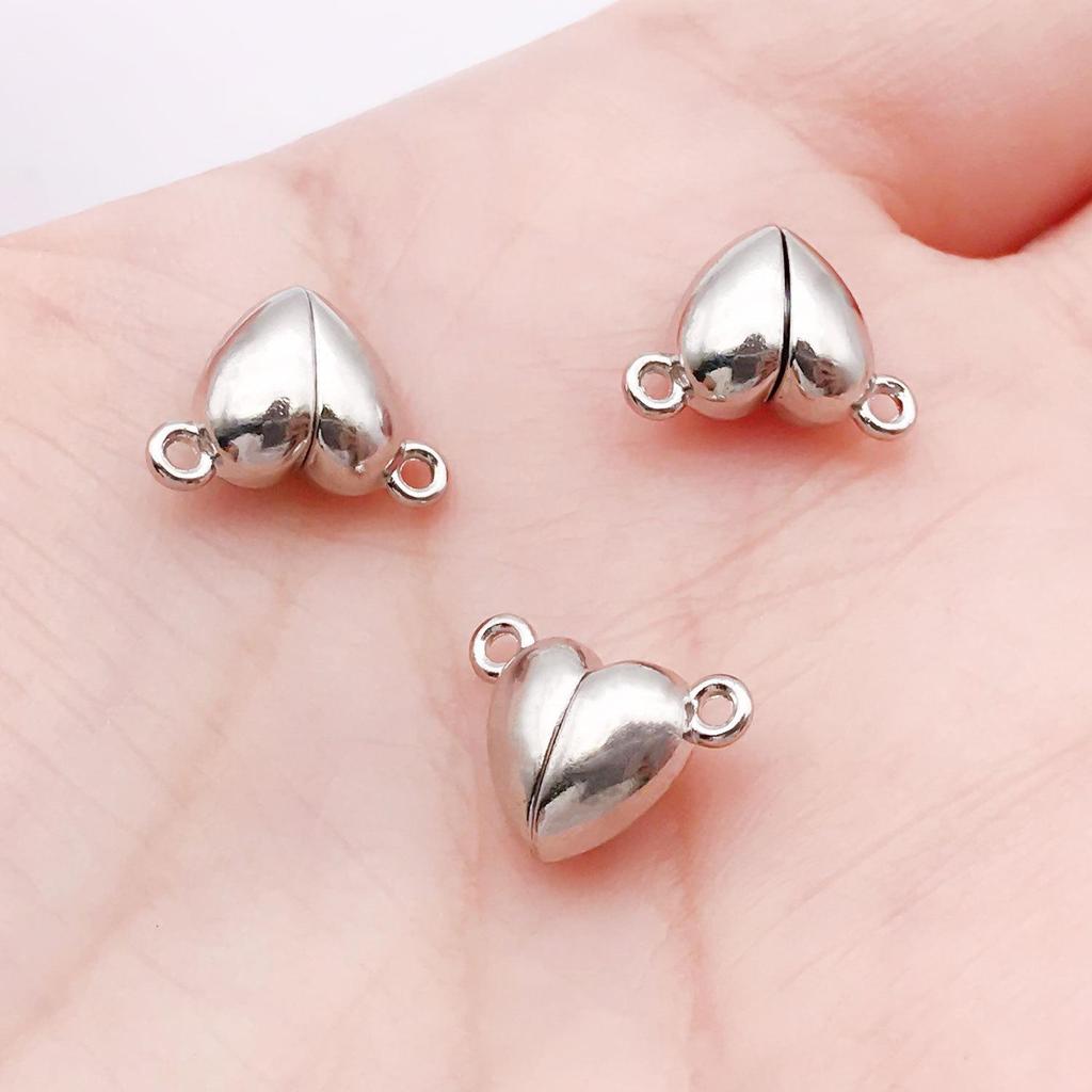 Magnetic Clasps Set: Heart, Cylinder, Sphere - 20 Styles for DIY Jewelry