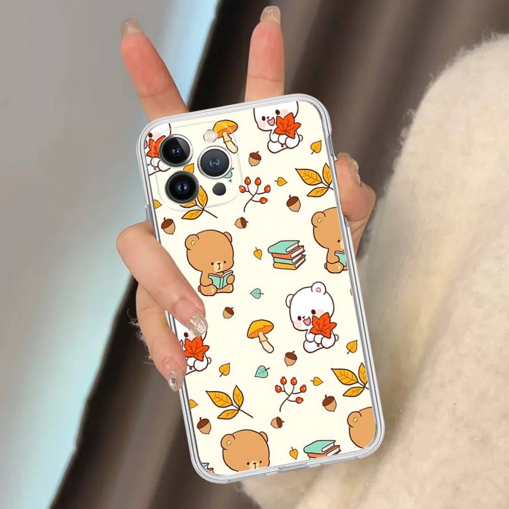 Cute Bubu Dudu Phone Case For IPhone 11 13 16 12 17 14 15 Pro Max Plus Soft Clear Back Cover Coque