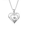 925 Sterling Silver Mother and Child Hug Necklace Female Love Pendant Collarbone Chain Versatile Premium Mother's Day Mom Gift