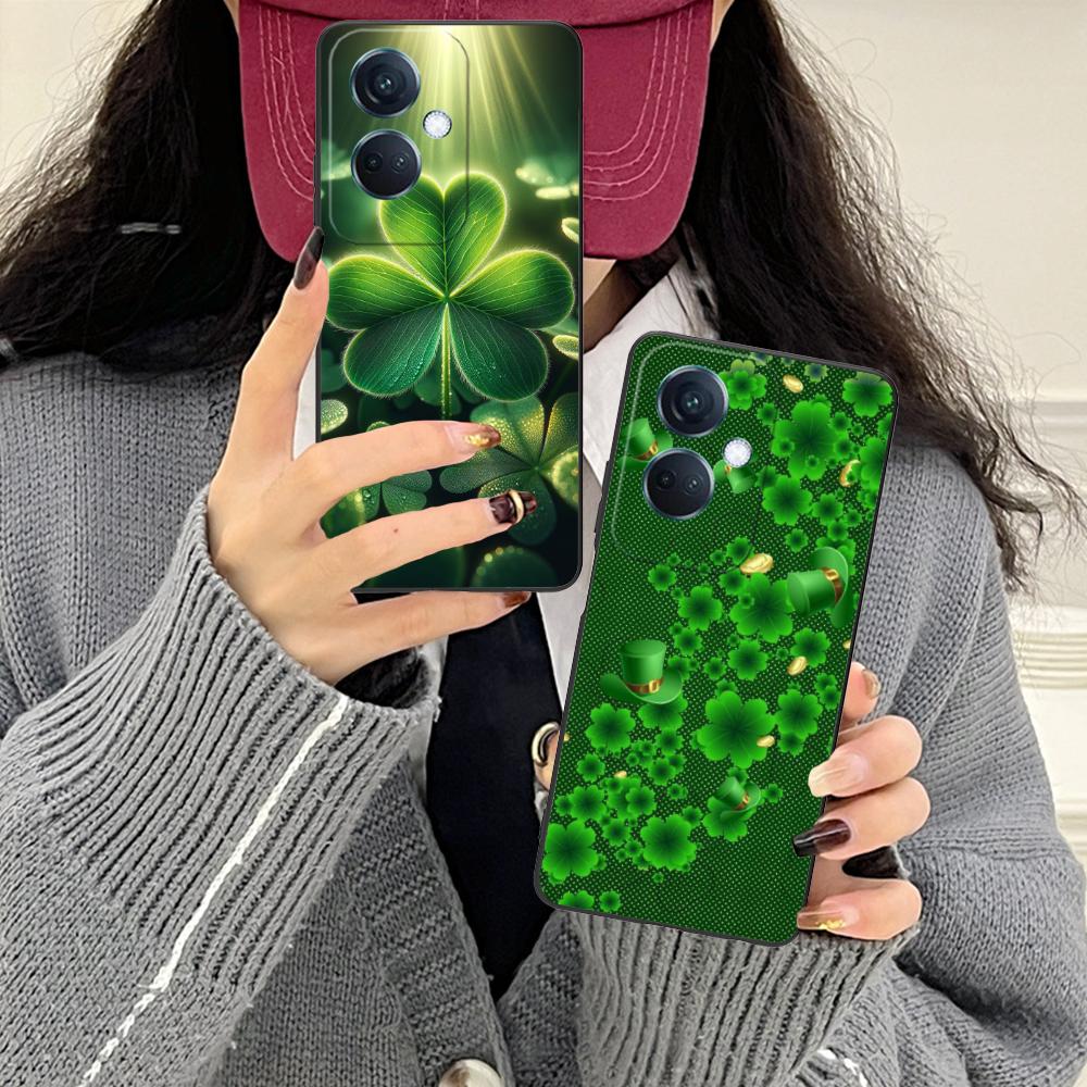 Saint Patrick's Day Mobile Phone Case for OPPO Reno 14 13 12 11 10 9 8 7 6 5 F T Pro 5G Colorful Printing Cover Cover Luxury