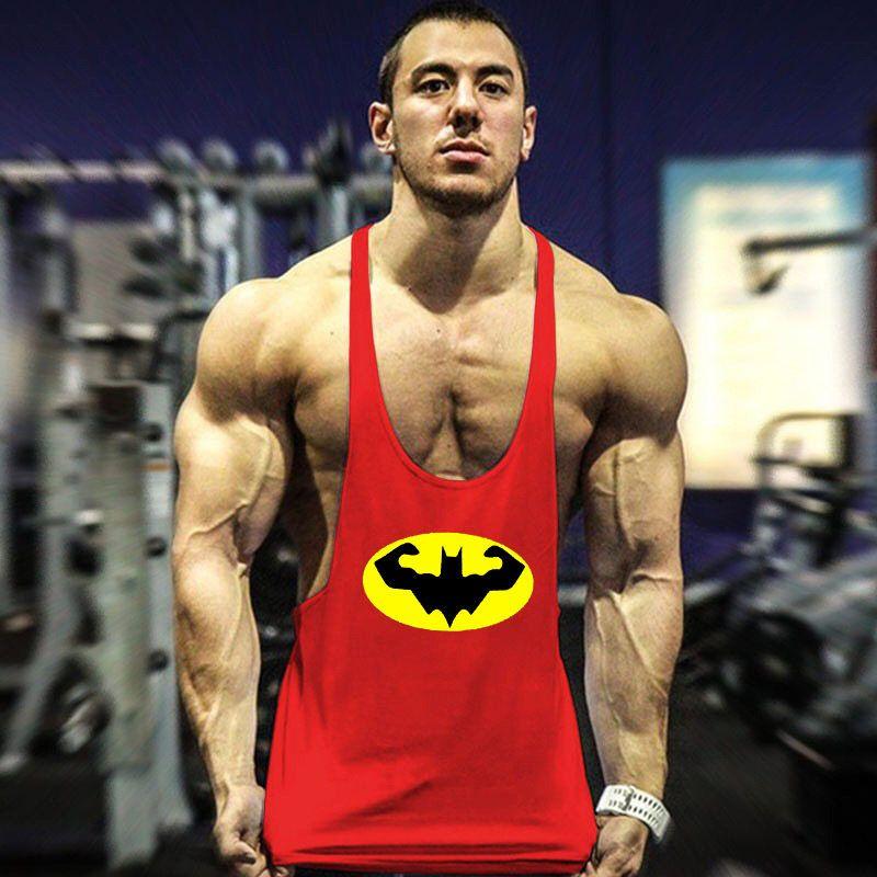 Summer Muscle Gym Men's Loose Leisure Sports Vest Fashion Trendy I-Shaped Fine Training Breathable Sleeveless T-shirt