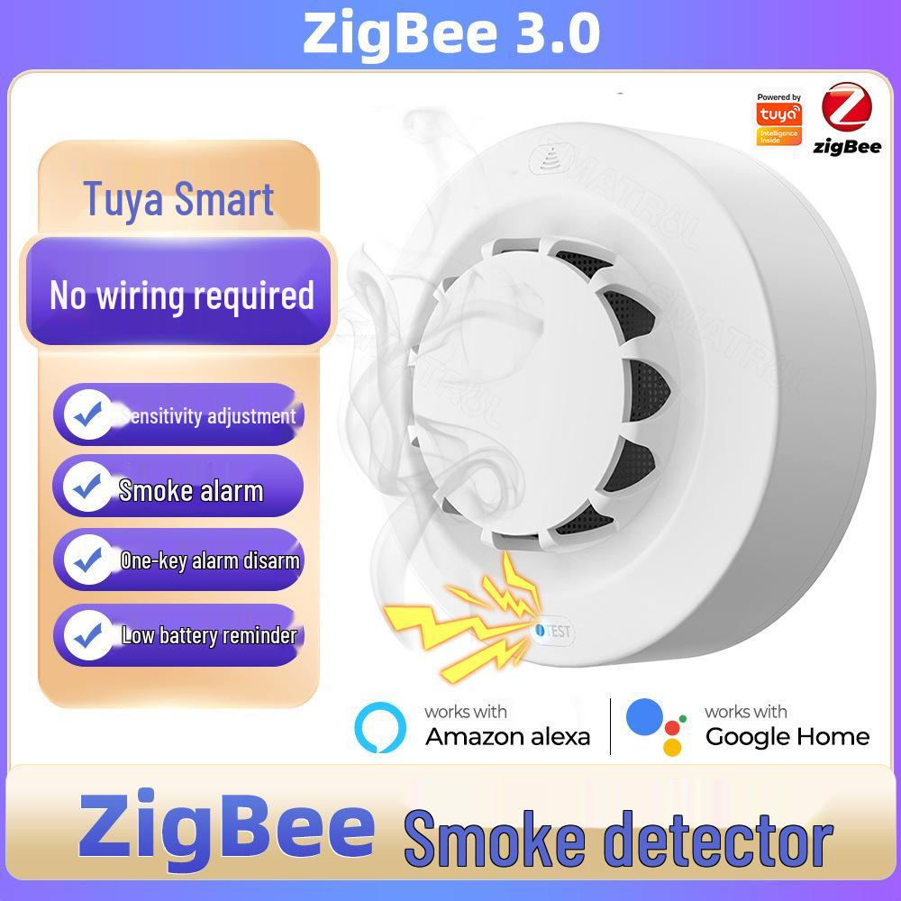 Tuya Smart WiFi Smoke Detector with Temperature and Humidity Sensing