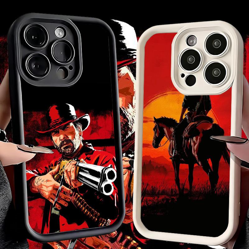 Phone Case for iPhone 17 Air 16E 15 16 Pro Max Red Dead R-Redemption Cover 14 Plus 13 12 Mini Soft Shell Silicone Fundas