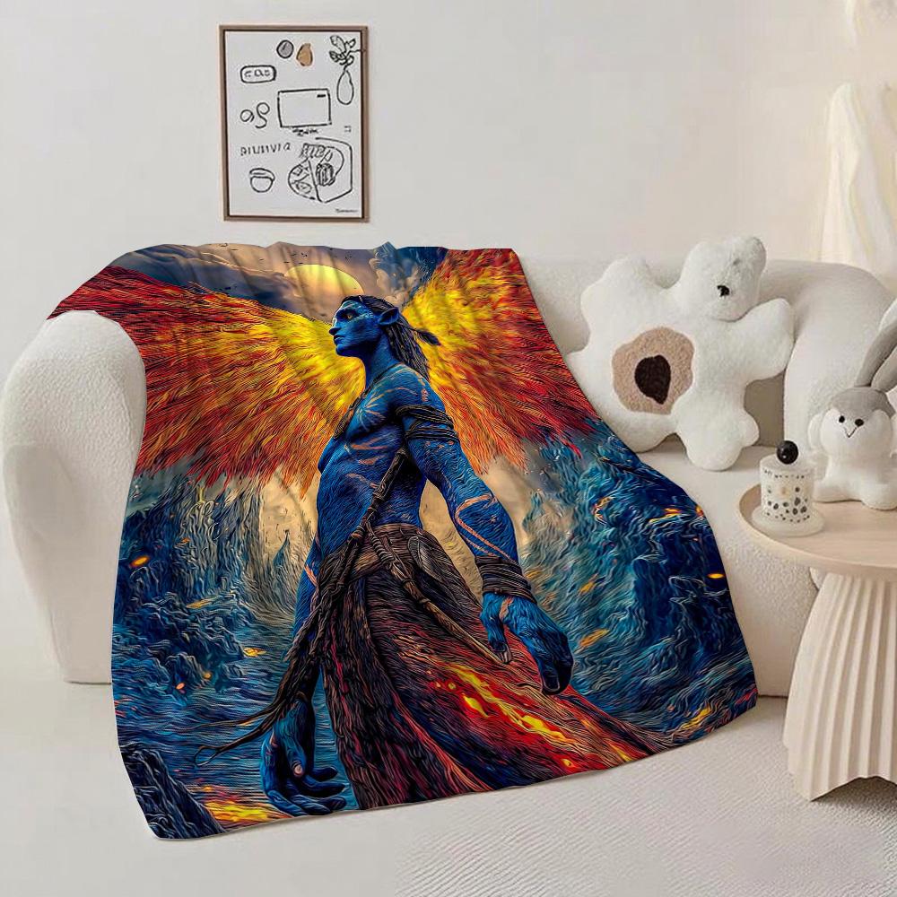 Kawaii A-Avatare Decken Flauschige Decke für Bett Camping Pelzig Neujahr Zuhause und Dekoration Tagesdecke die Anime Sofas Sofa Überwurf