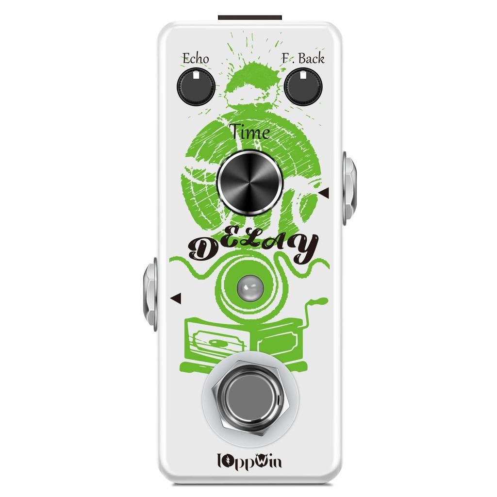 IOppWin Guitar Pedal Premium Analog Delay Pedal and Smooth Tones with an Adjustable Range of and True Bypass for Retro Tone Enthusiasts and Live