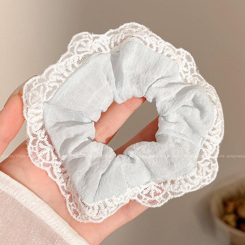 Waldspitzen-Blumen-Haargummi & Haarband - Elegante Dutt- & Haarschmuck-Accessoires für Damen