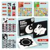 Black And White Sensory Cards For Babies 0-6 Months 30 Cards With 60 Stimulating Patterns
