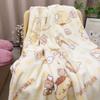 Cartoon Flannel Throw Blanket | Thick, Non-Shedding, All-Season Use for Dorms, Sofas, Cars