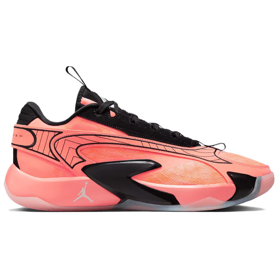 Jordan Luka 2 Cushioning Slip Resistant Low top Basketball Shoes Unisex Orange DX8733-800