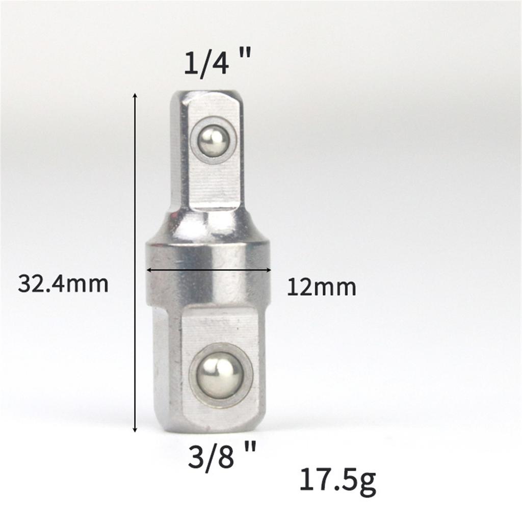 Hochfester Stahl Stecknussadapter 1/4 auf 3/8 oder 1/2 Zoll Vierkantantrieb für nahtlose Werkzeugkompatibilität und Langlebigkeit